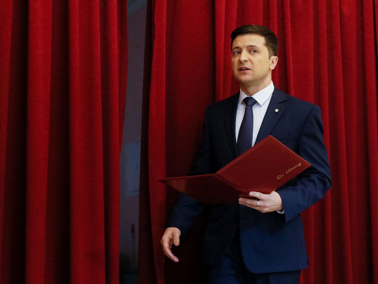 Украинский актер и кандидат на предстоящих президентских выборах Владимир Зеленский