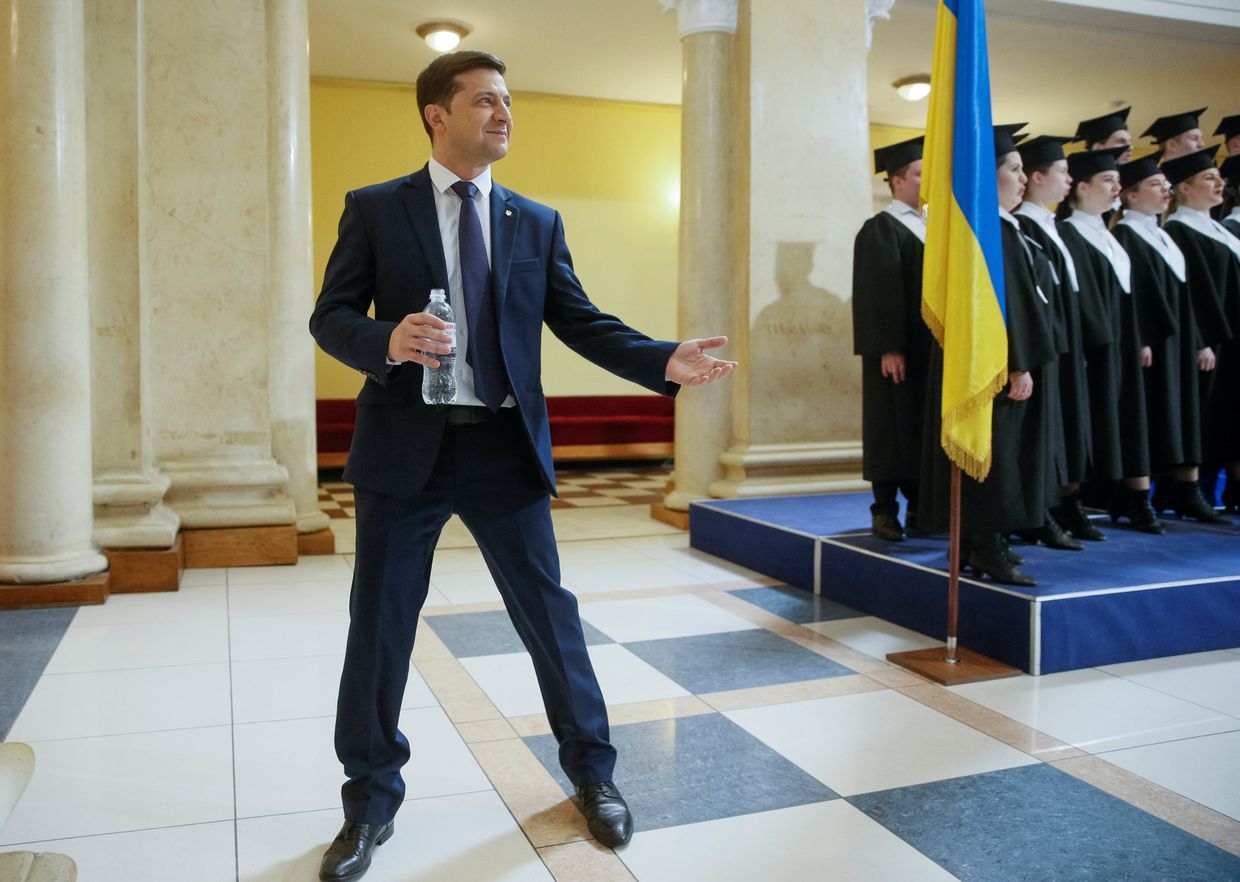Украинский актер и кандидат на предстоящих президентских выборах Владимир Зеленский