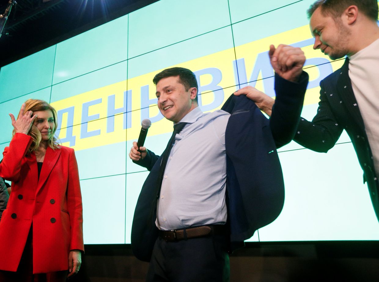 Кандидат в президенты Украины, актер Владимир Зеленский