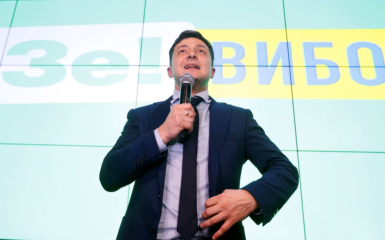 Кандидат в президенты Украины, актер Владимир Зеленский