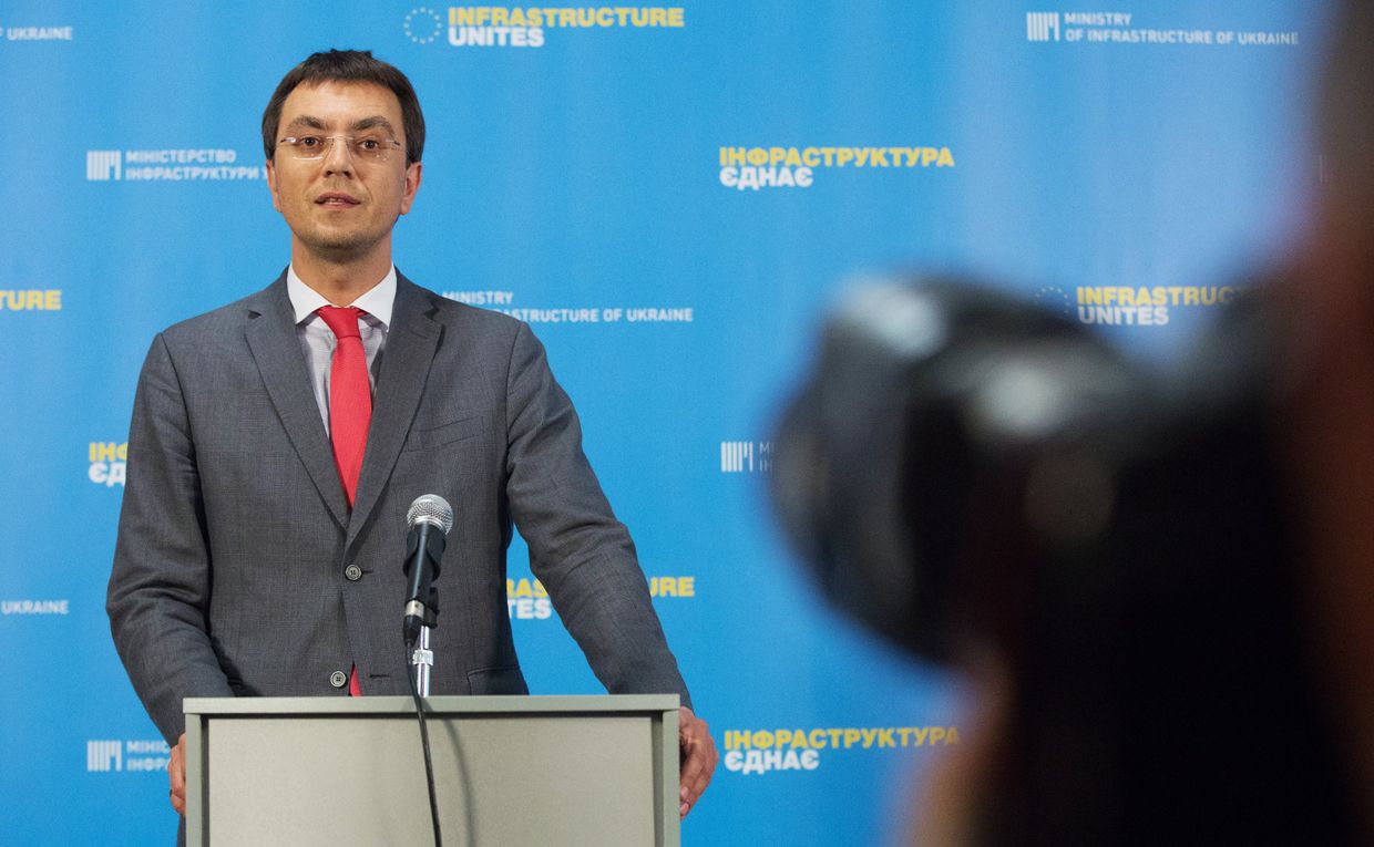 Брифинг министра инфраструктуры Украины В. Омеляна