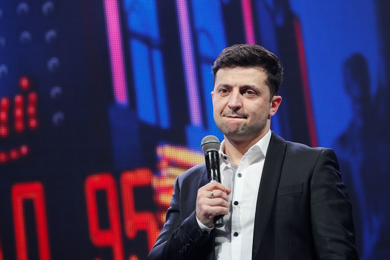 Кандидат в президенты Украины, актер Владимир Зеленский