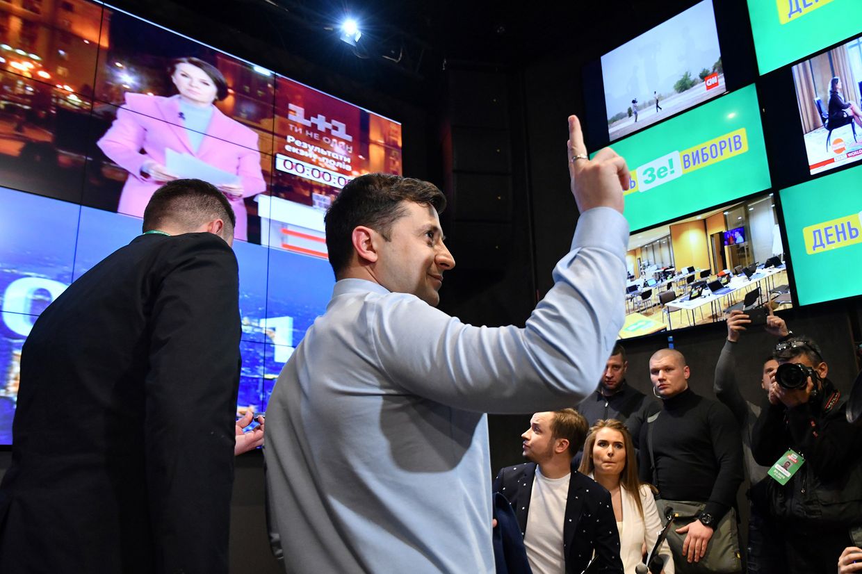 Кандидат в президенты Украины, актер Владимир Зеленский