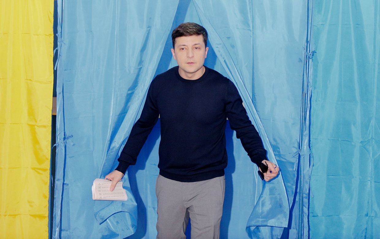Украинский актер и кандидат в президенты Владимир Зеленский