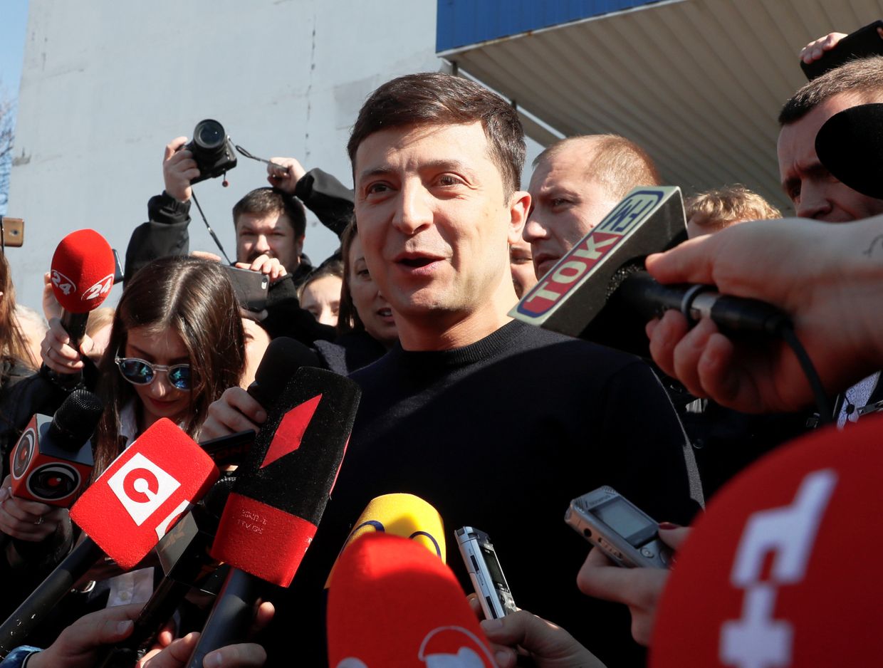Украинский актер и кандидат в президенты Владимир Зеленский