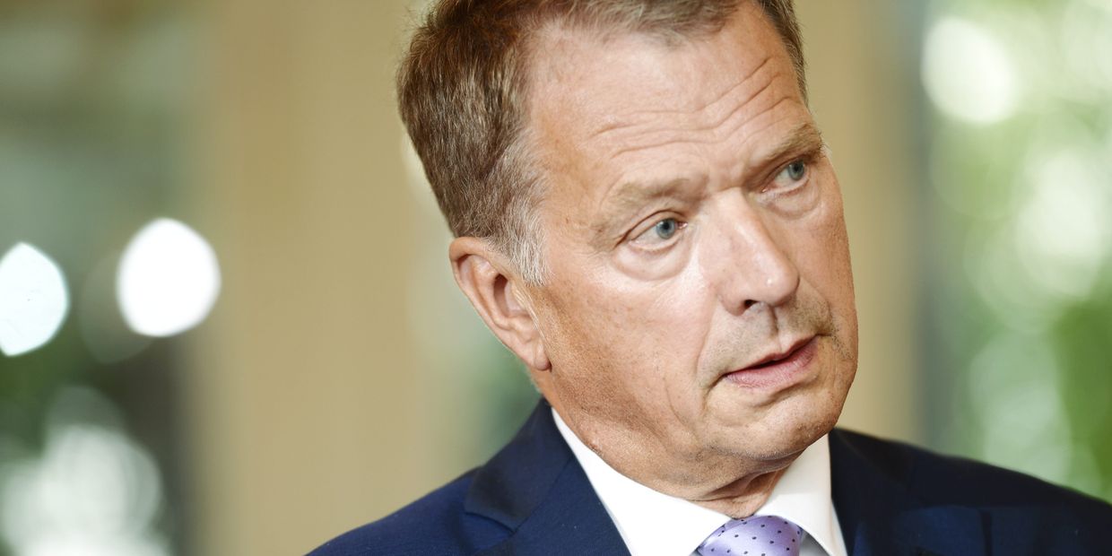 Президент Финляндии Саули Ниинистё перед одной из встреч с российским коллегой Владимиром Путиным