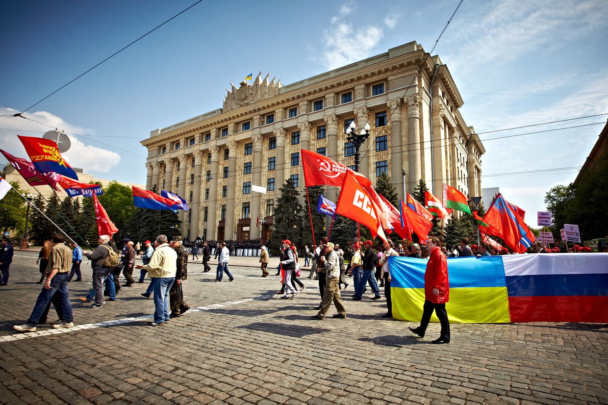 Шествия и митинги в честь Первомая на Украине