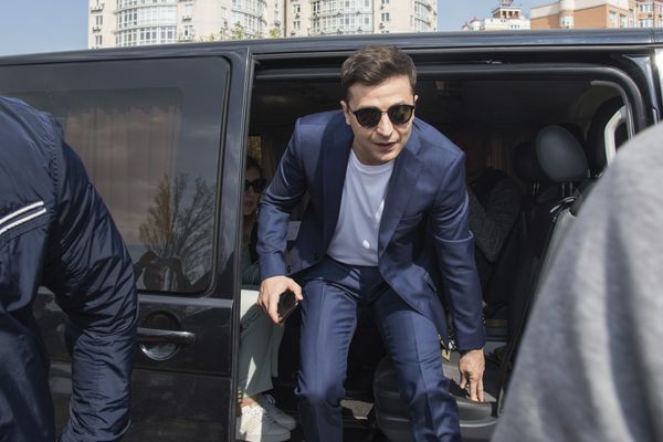 Кандидат в президенты Украины Владимир Зеленский