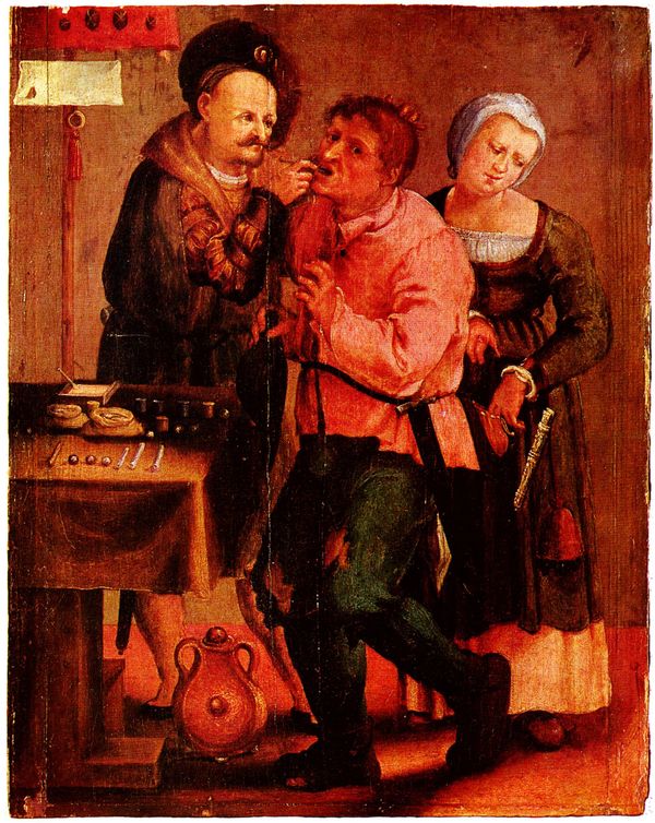Фермер у дантиста, 1616 год