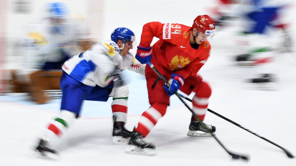 Хоккей. Чемпионат мира. Матч Россия - Италия