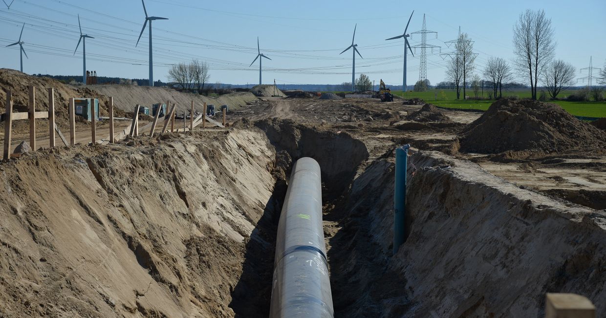 Строительство газопровода Северный поток-2 в Германии Строительство газопровода Северный поток-2 в Германии