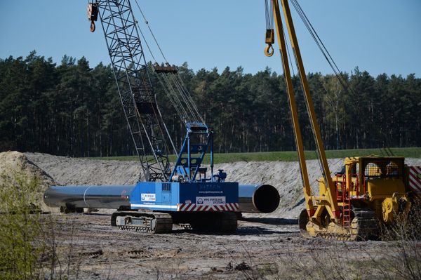 Строительство газопровода Северный поток-2 в Германии Строительство газопровода Северный поток-2 в Германии
