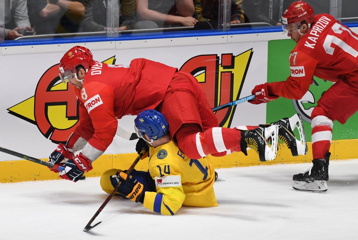 Хоккей. Чемпионат мира. Матч Швеция - Россия