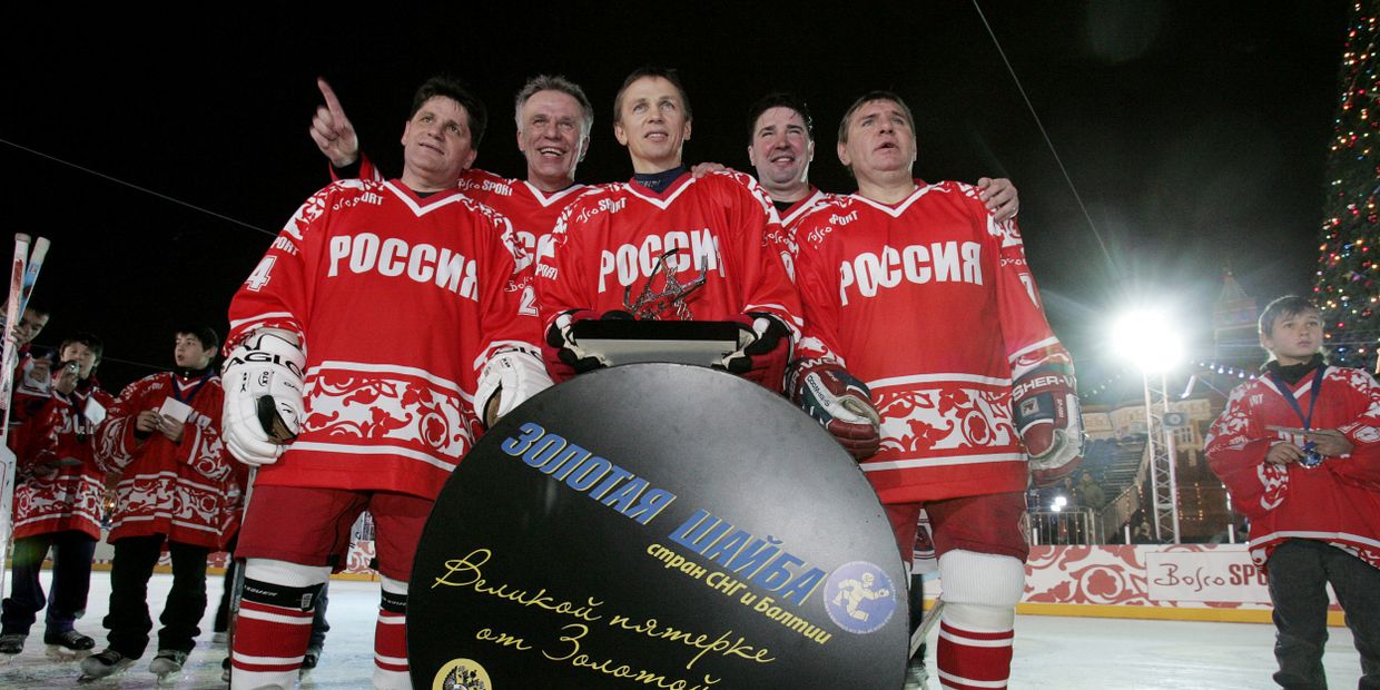 Вячеслав Фетисов, Владимир Крутов, Сергей Макаров Игорь Ларионов, Алексей Касатонов