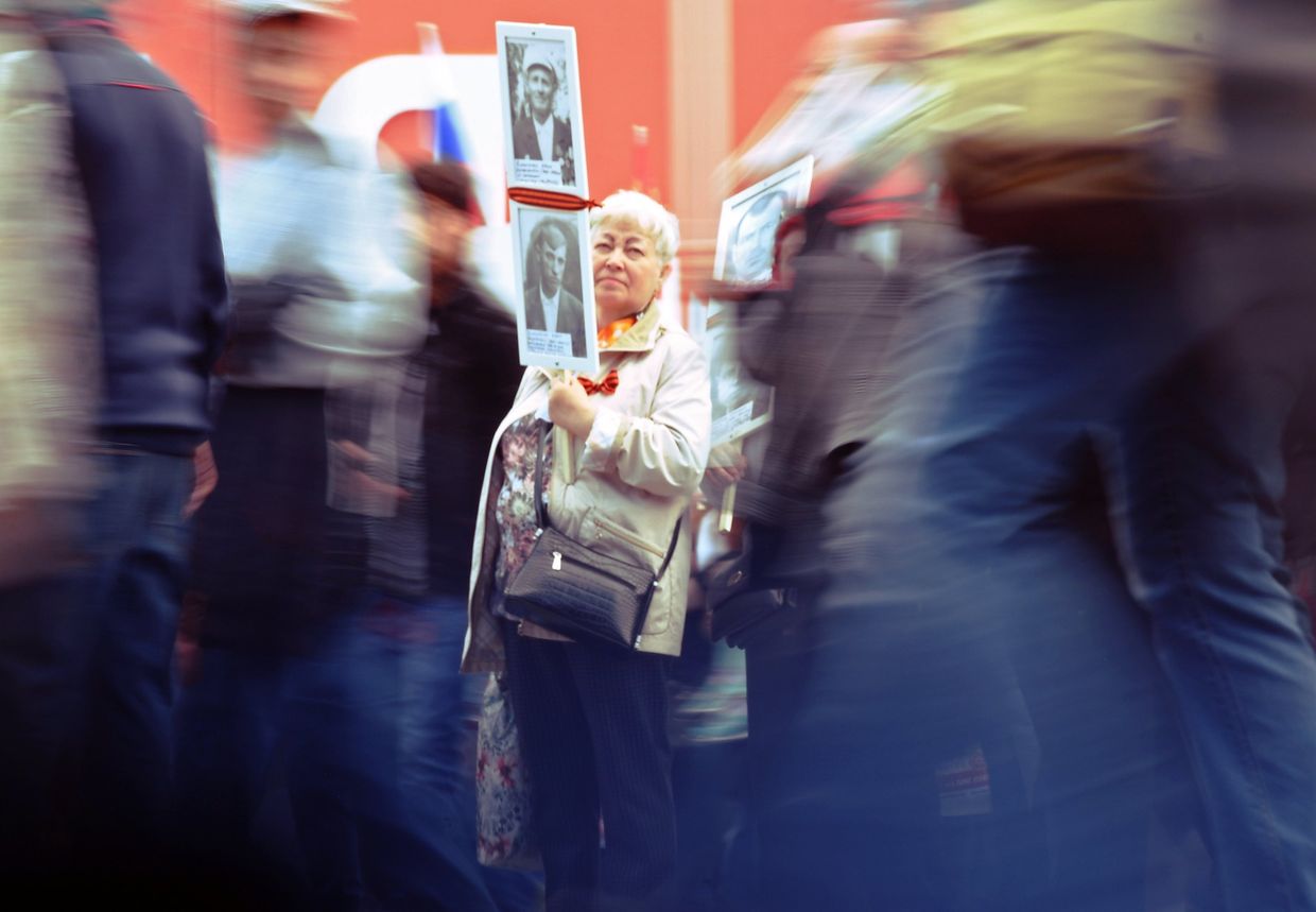 Акция Бессмертный полк в Москве