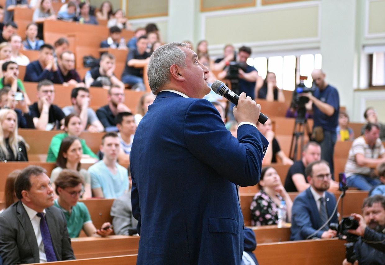 Лекция Дмитрия Рогозина в МГУ