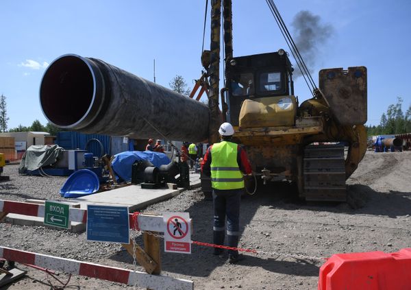 Строительство газопровода Северный поток-2 в Ленинградской области
