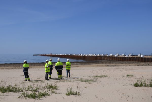 Строительство газопровода Северный поток-2 в Ленинградской области