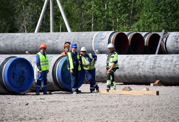 Строительство газопровода Северный поток-2 в Ленинградской области