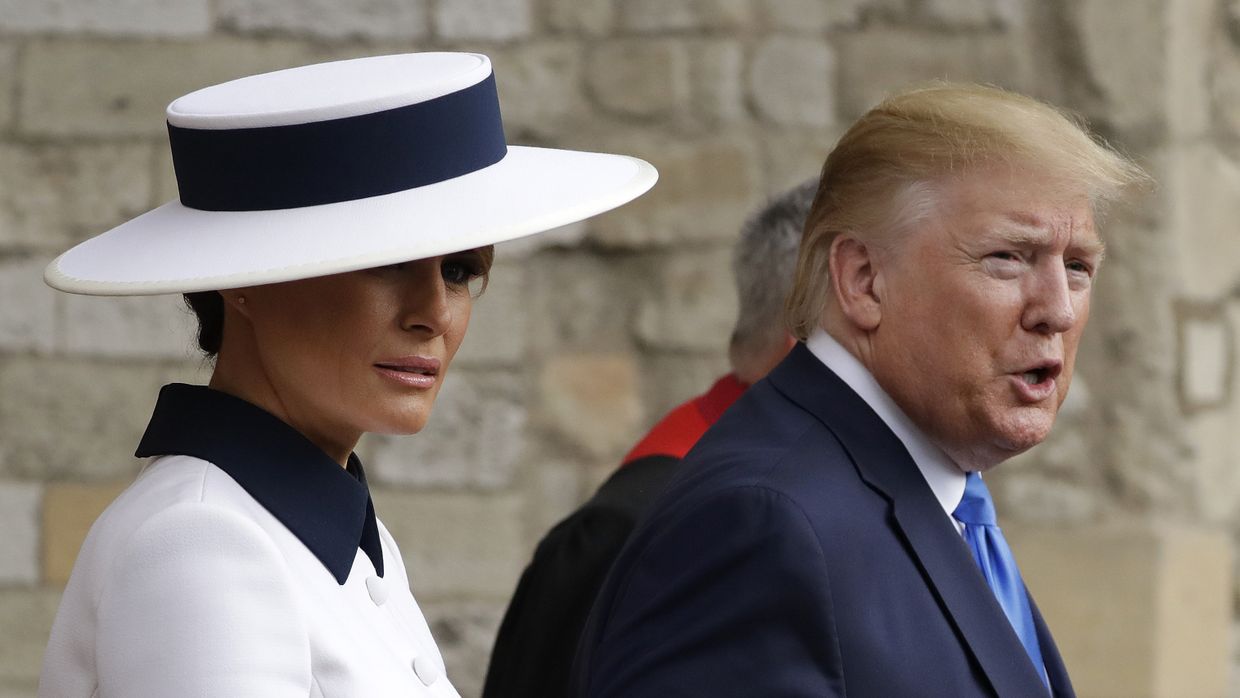 Президент Дональд Трамп и первая леди Мелания Трамп
