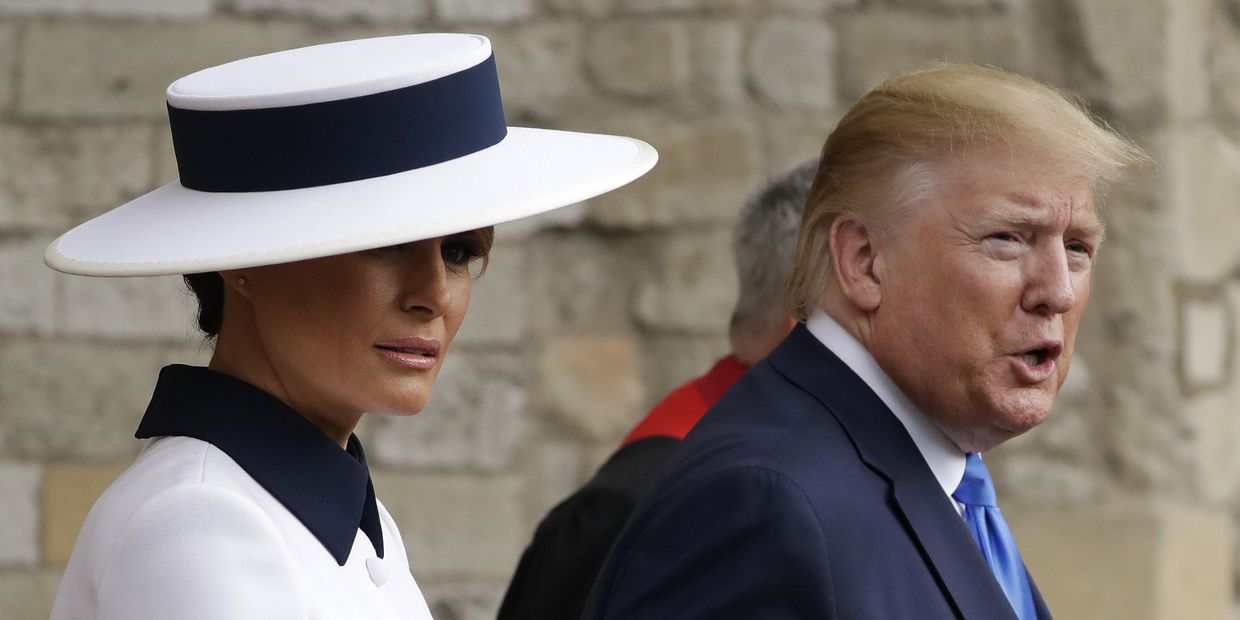 Президент Дональд Трамп и первая леди Мелания Трамп