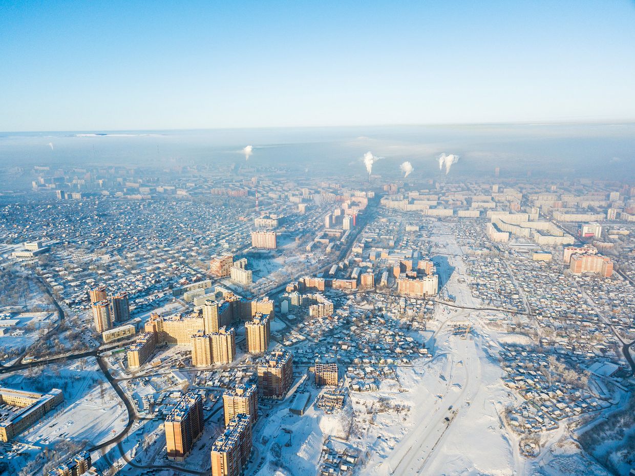 Красноярск зимой