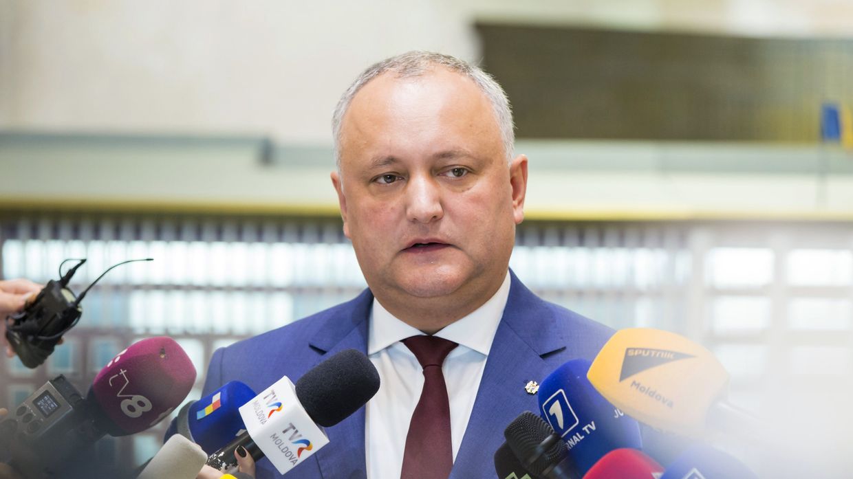 Заседание кабинета министров и парламента в Молдавии