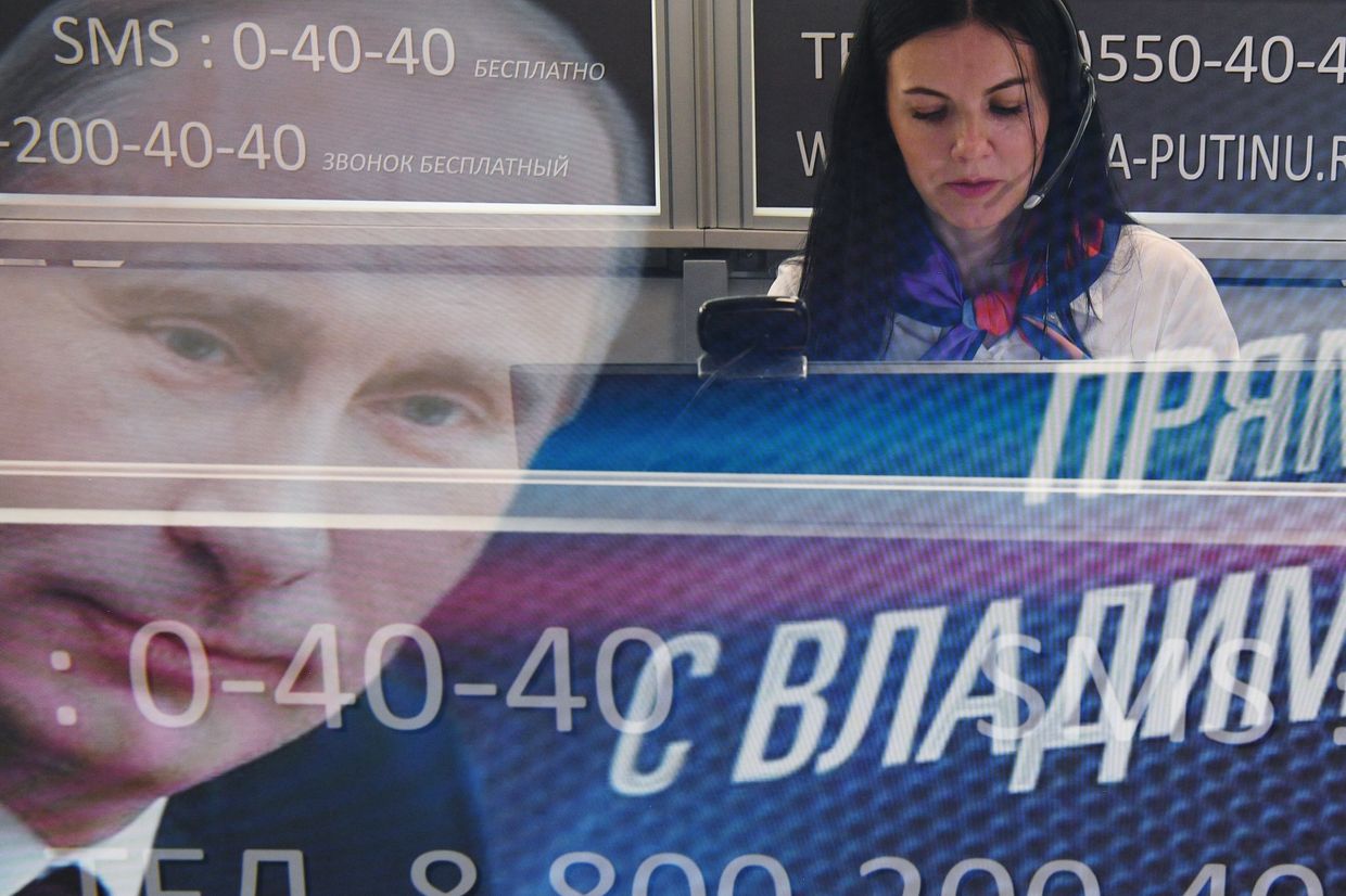 Колл-центр Прямой линии с президентом РФ В. Путиным