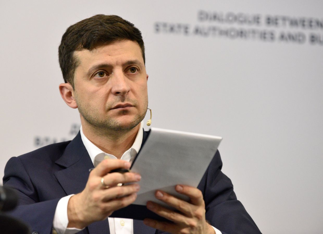 Встреча президента Украины В. Зеленского с представителями бизнеса в Киеве