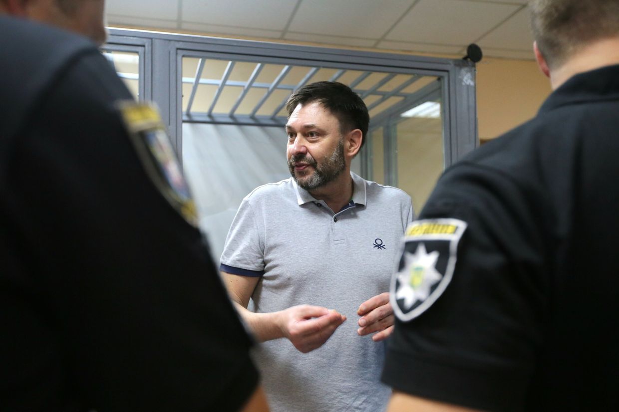 Заседание суда по делу журналиста К. Вышинского в Киеве