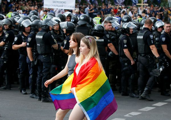 Участники гей-парада в Киеве