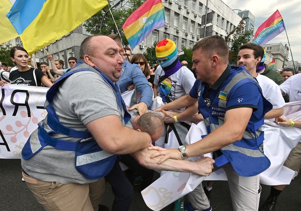 Участники гей-парада в Киеве