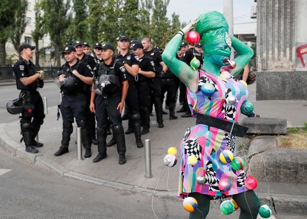 Участники гей-парада в Киеве