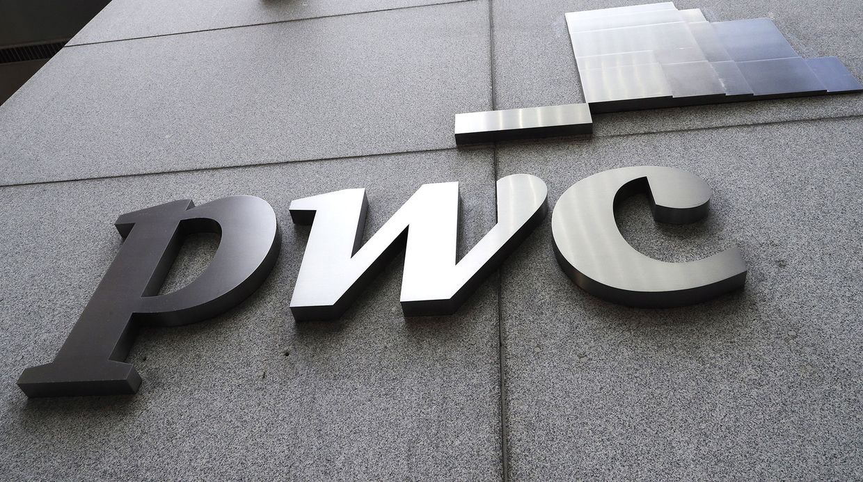 Логотип компании «Прайсуотерхаускуперс» (PwC)