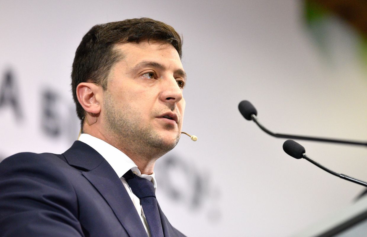 Встреча президента Украины В. Зеленского с представителями бизнеса в Киеве
