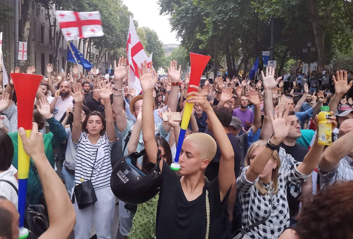 Акции протеста в Грузии Акции протеста в Грузии