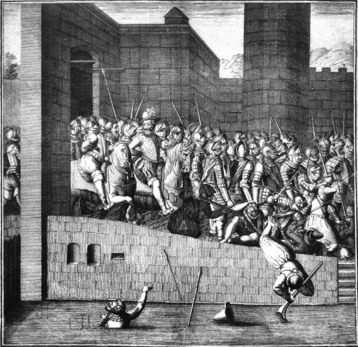 Вступление Генриха IV в Париж 22 марта 1594, анонимный французский художник