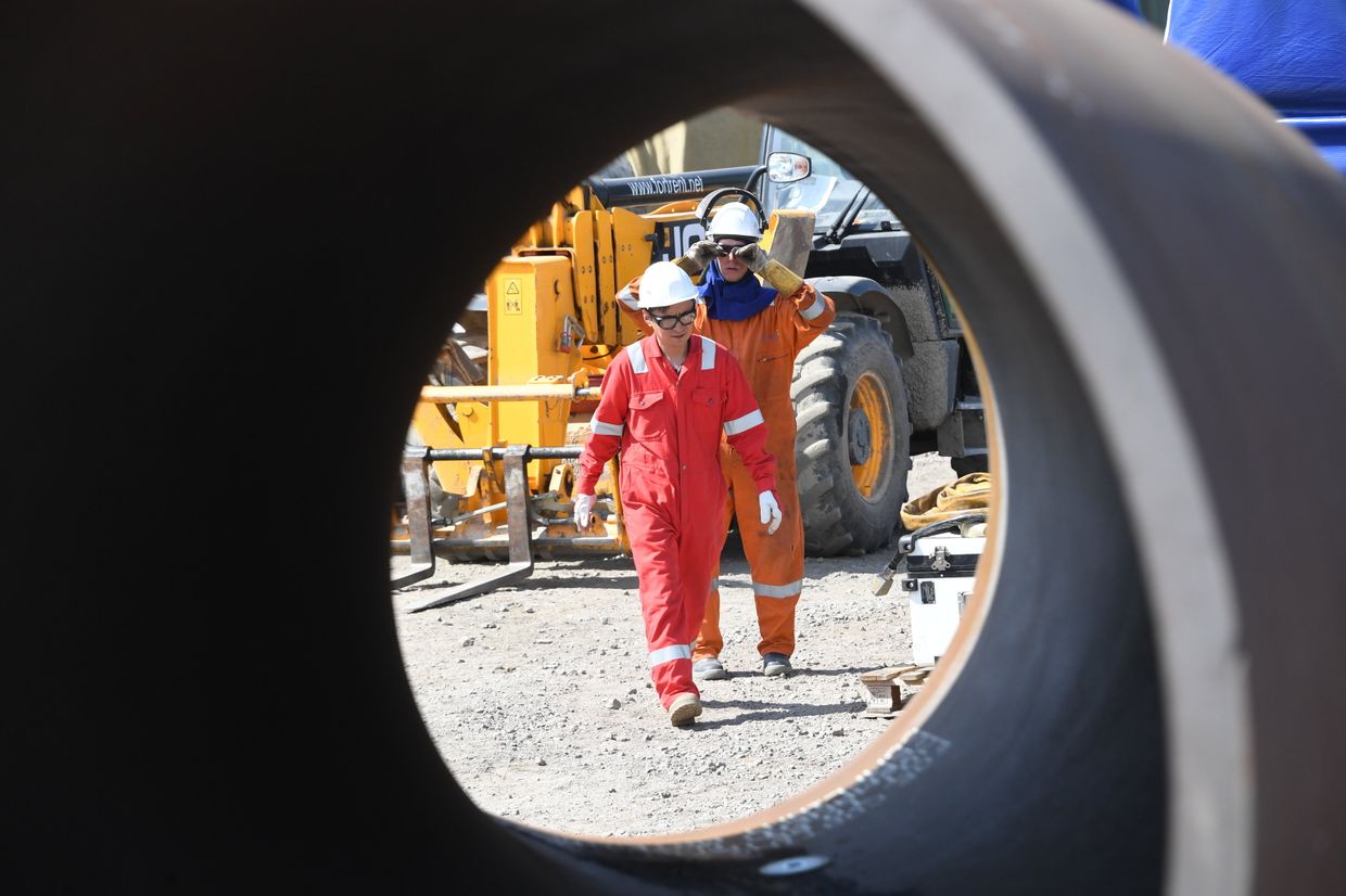 Строительство газопровода Северный поток-2 в Ленинградской области Строительство газопровода Северный поток-2 в Ленинградской области