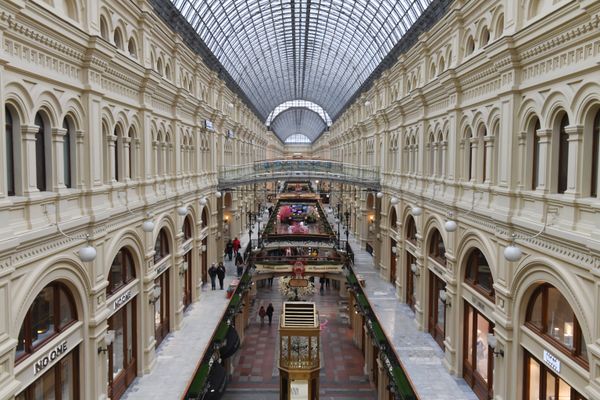 Торговый центр ГУМ в Москве.