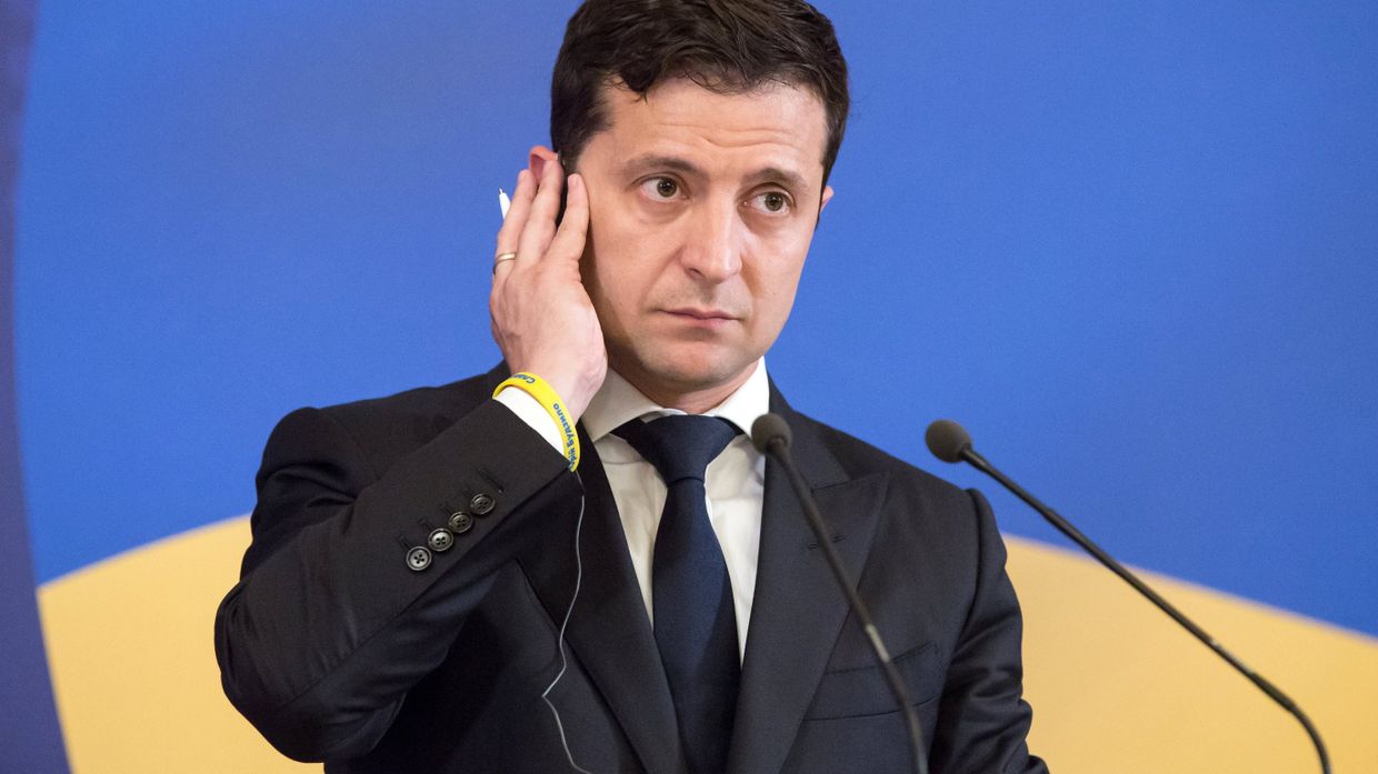 Президент Украины Владимир Зеленский на 21-м саммите Украина - Европейский союз в Киеве