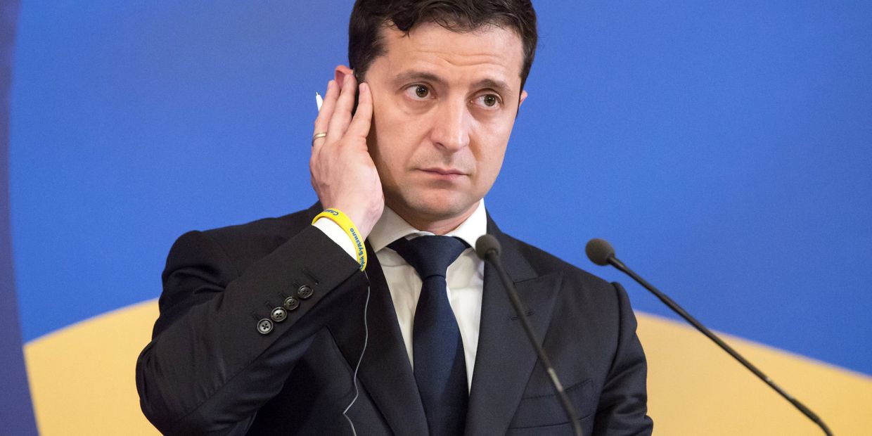 Президент Украины Владимир Зеленский на 21-м саммите Украина - Европейский союз в Киеве