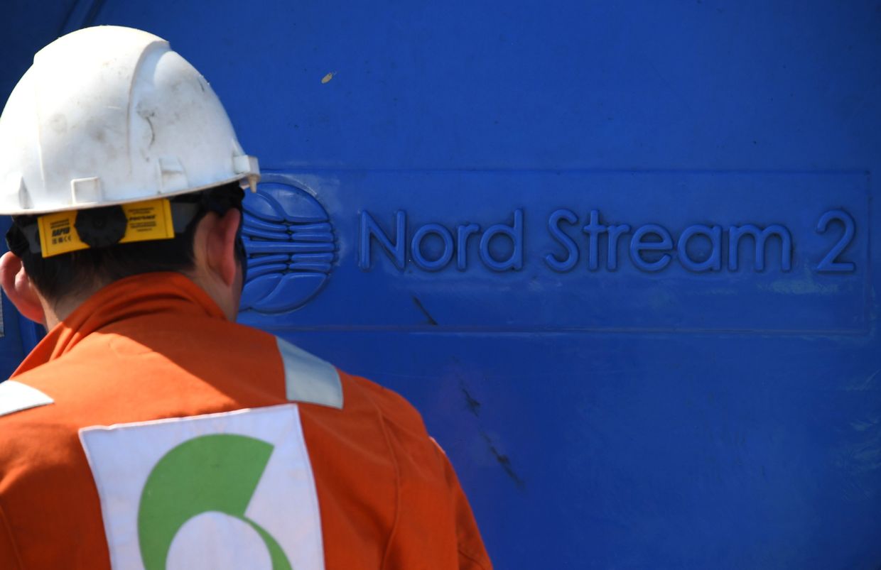 Строительство газопровода Северный поток-2 в Ленинградской области