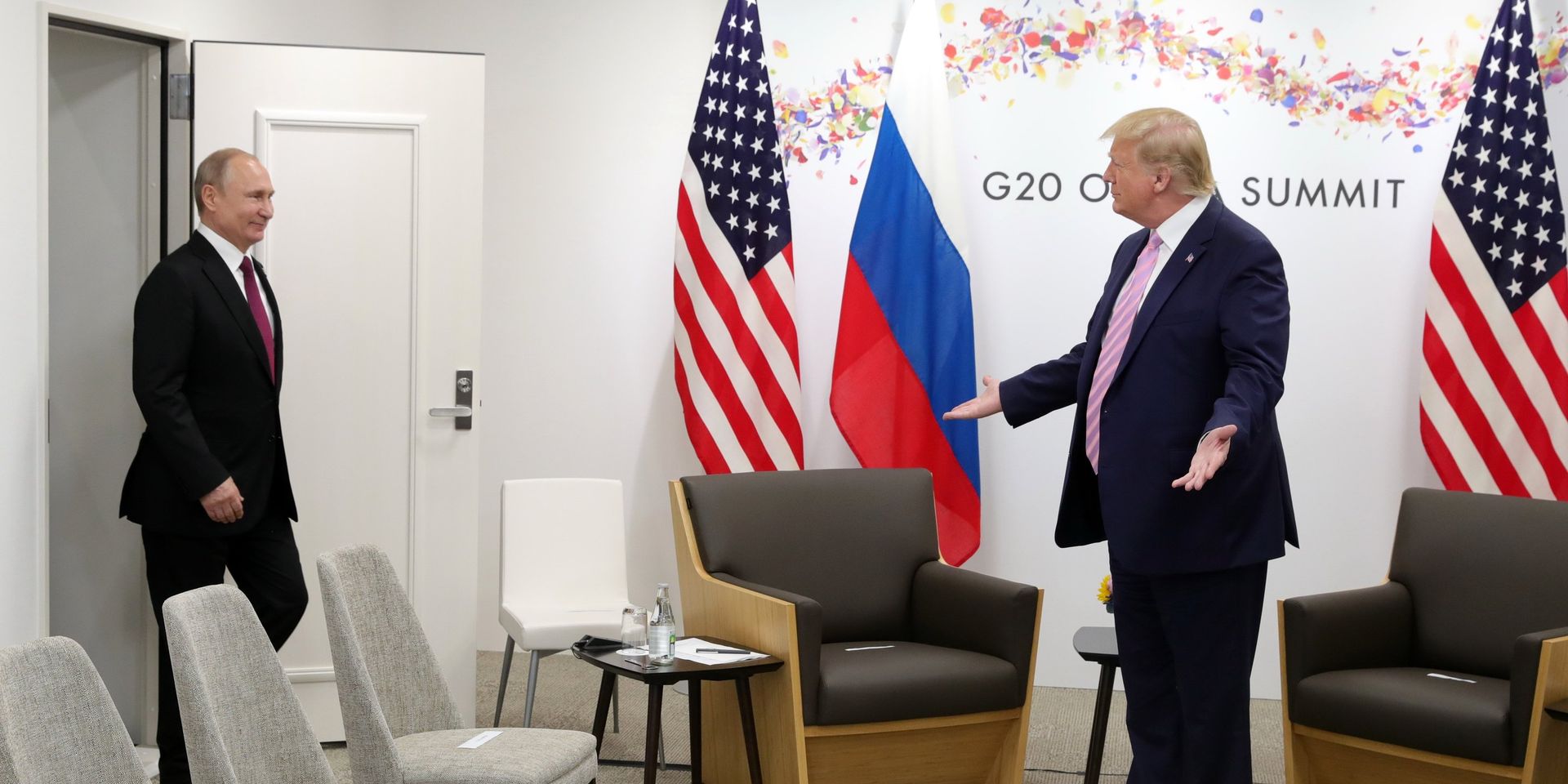 Президент РФ Владимир Путин и президент США Дональд Трамп на саммите Группы двадцати - ИноСМИ, 1920, 28.12.2021