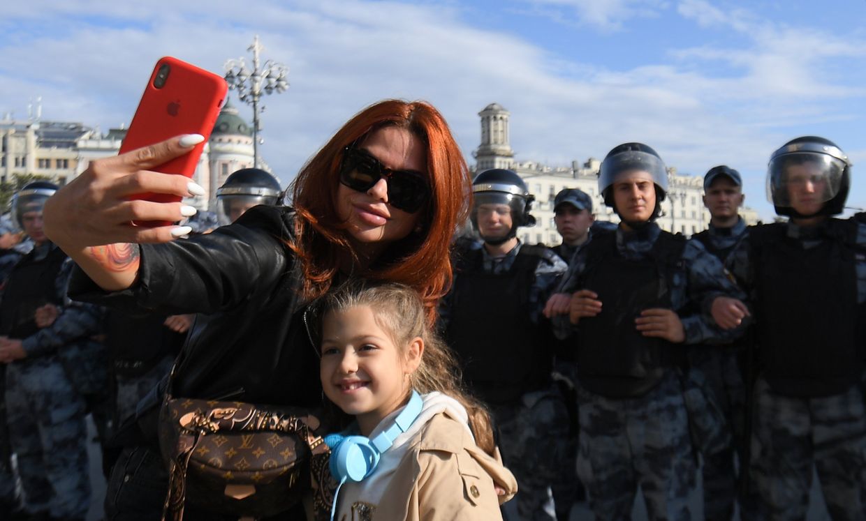 Несанкционированная акция в поддержку незарегистрированных кандидатов в Мосгордуму