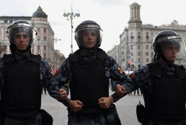 Несанкционированная акция в поддержку незарегистрированных кандидатов в Мосгордуму