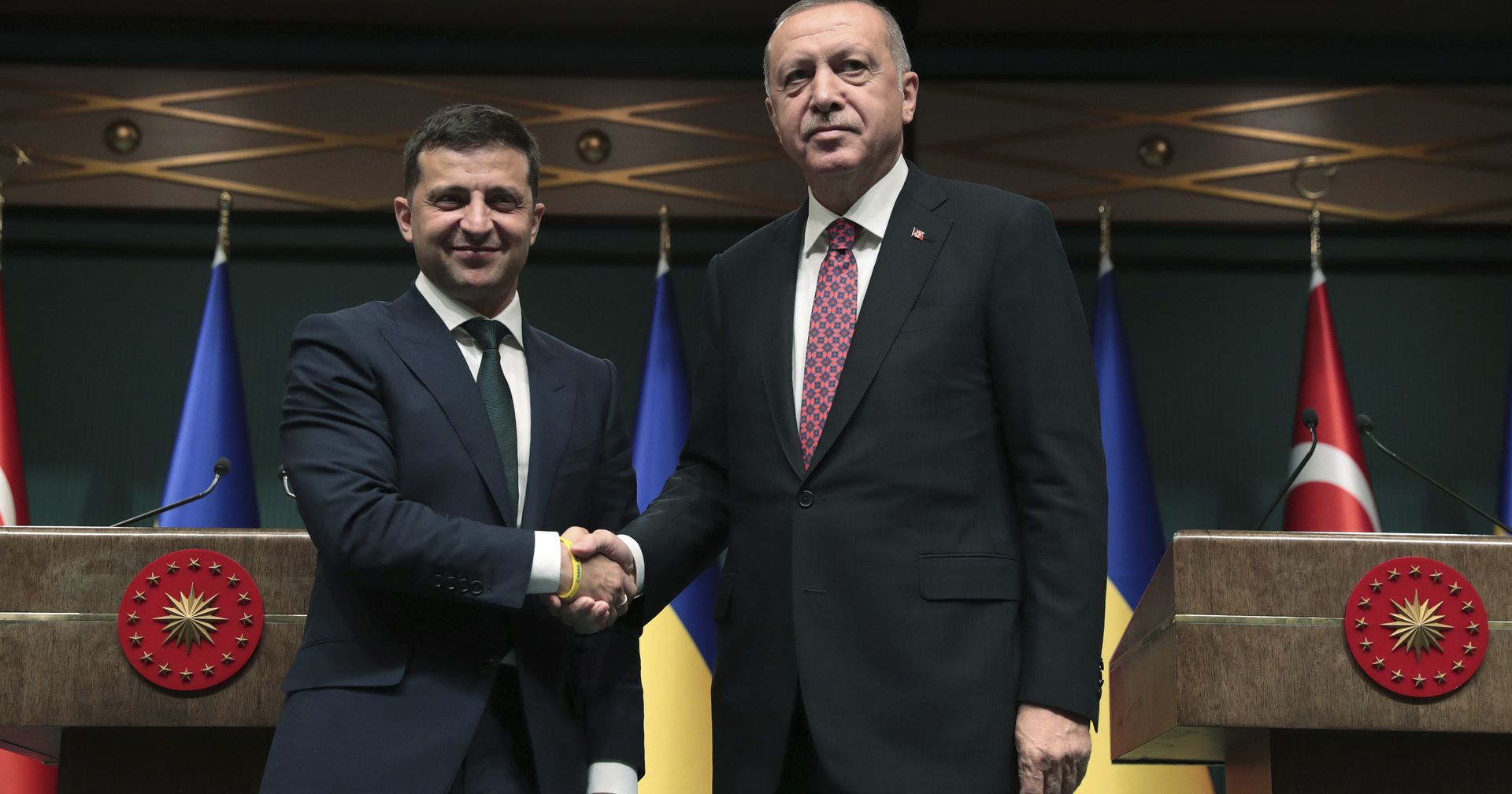 Президент Турции Реджеп Тайип Эрдоган и президент Украины Владимир Зеленский в Анкаре - ИноСМИ, 1920, 14.04.2021