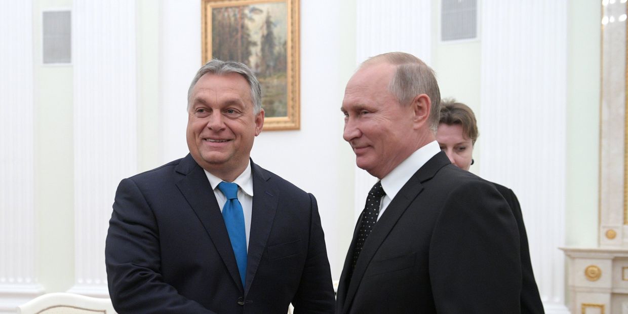 Встреча президента РФ В. Путина с премьер-министром Венгрии В. Орбаном Встреча президента РФ В. Путина с премьер-министром Венгрии В. Орбаном