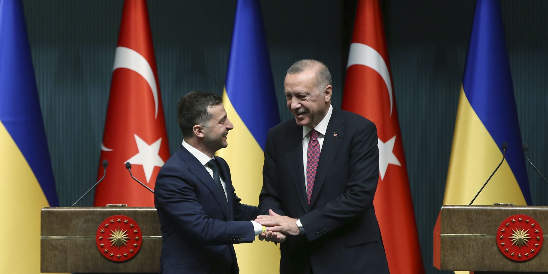 Президент Турции Реджеп Тайип Эрдоган и президент Украины Владимир Зеленский в Анкаре - ИноСМИ, 1920, 12.01.2021