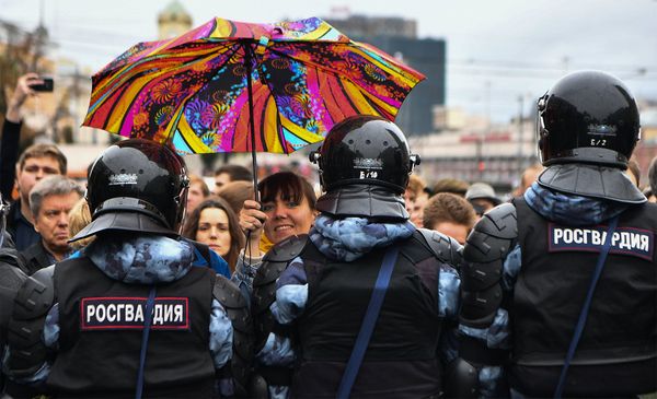 Акция в поддержку незарегистрированных кандидатов в Мосгордуму