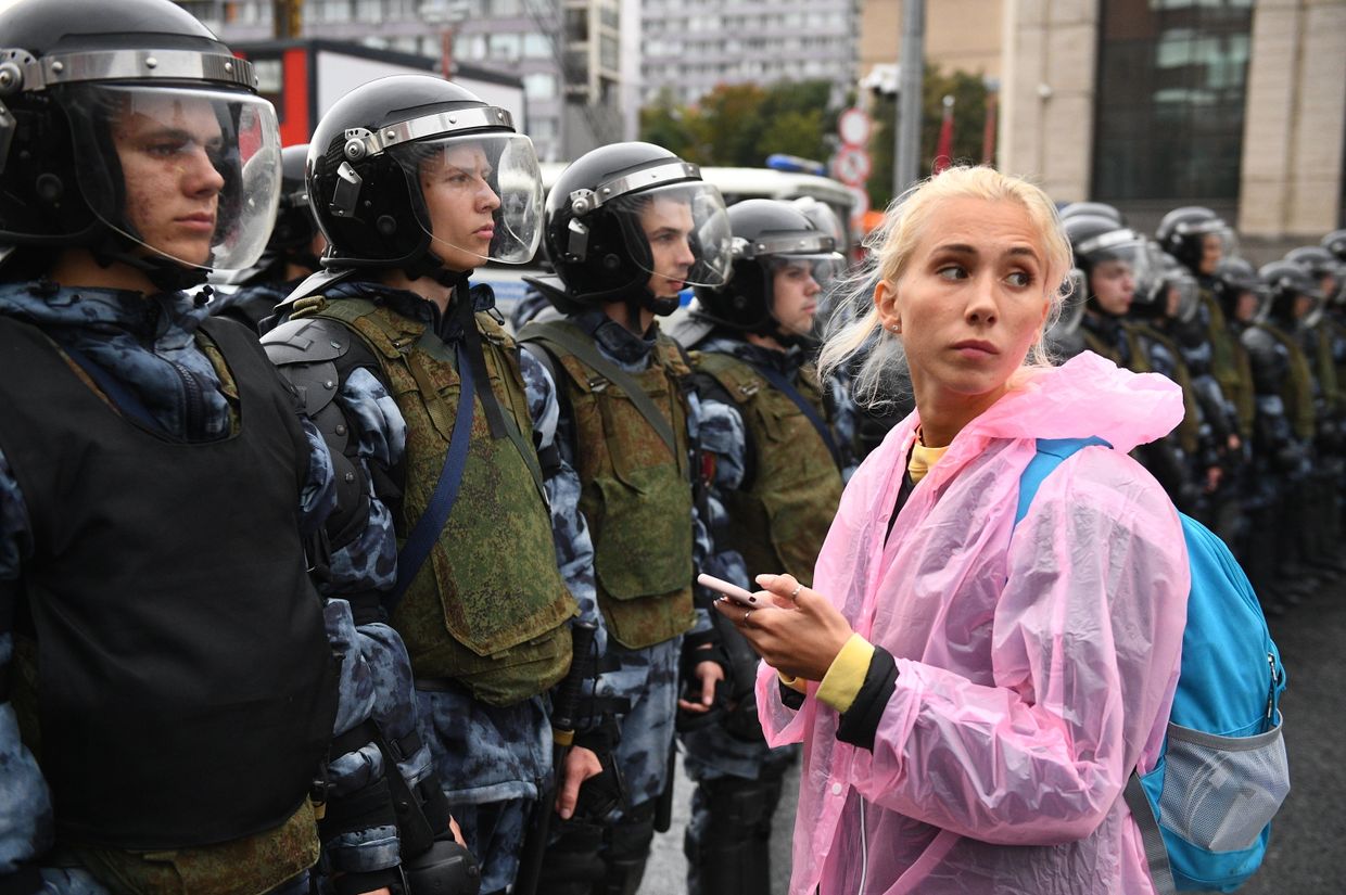 Акция в поддержку незарегистрированных кандидатов в Мосгордуму